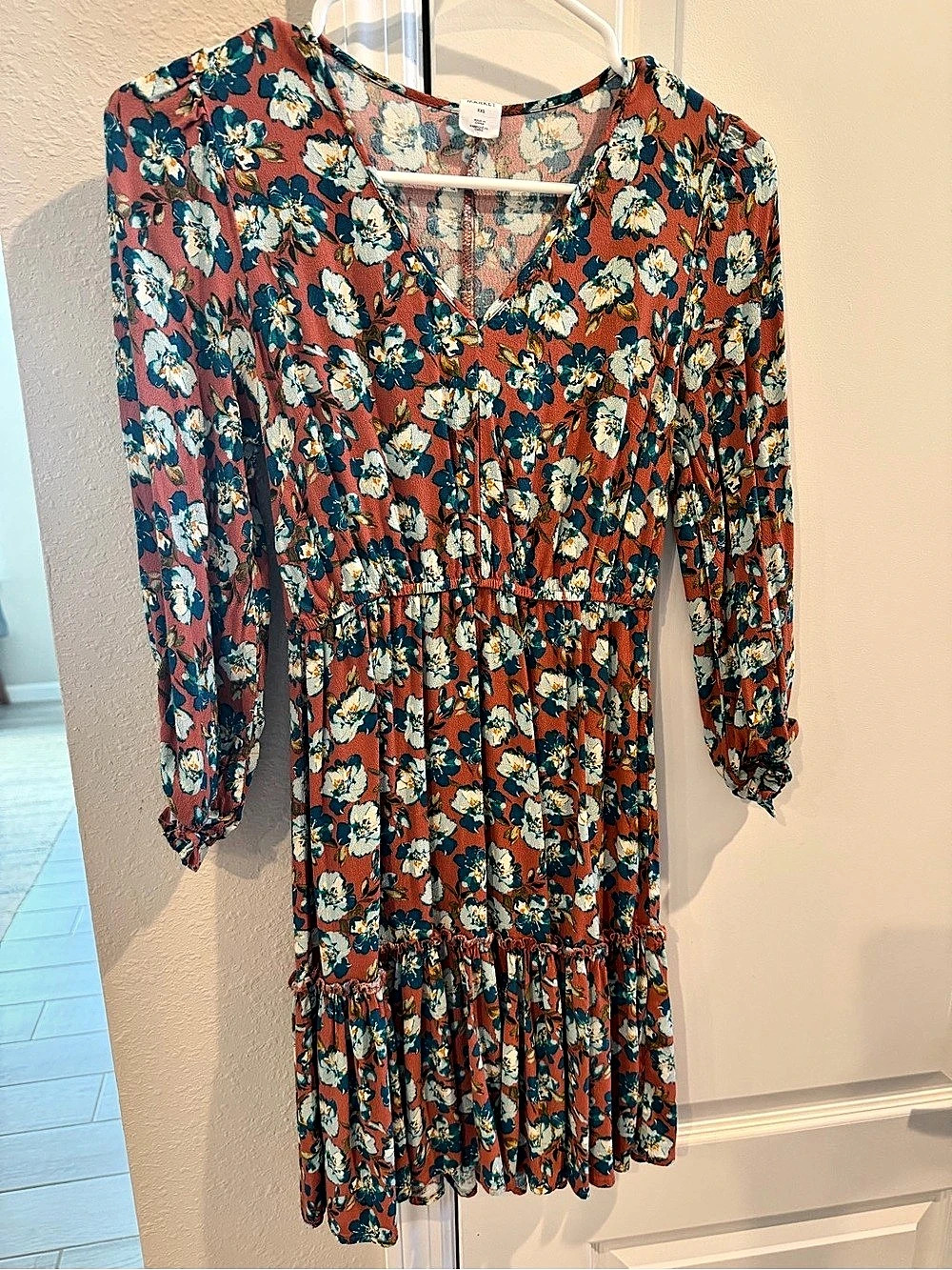 Melrose and Market Floral Mini Dress Size XXS Like New